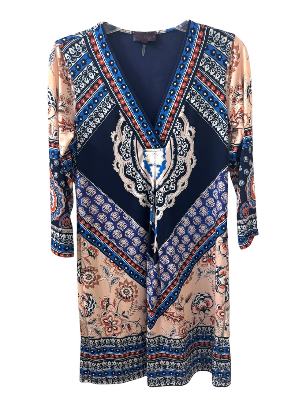 HALE Bob Bold Mixed Print Travel Dress Women's Size Small